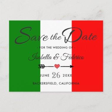 Italy Italian Wedding Save the Date Announcement PostInvitations
