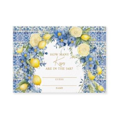 Italy Lemon Tiles How Many Kisses Game Place
