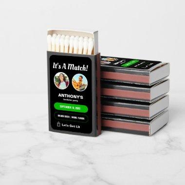 It's A Match | Bachelor Party Photo Favor