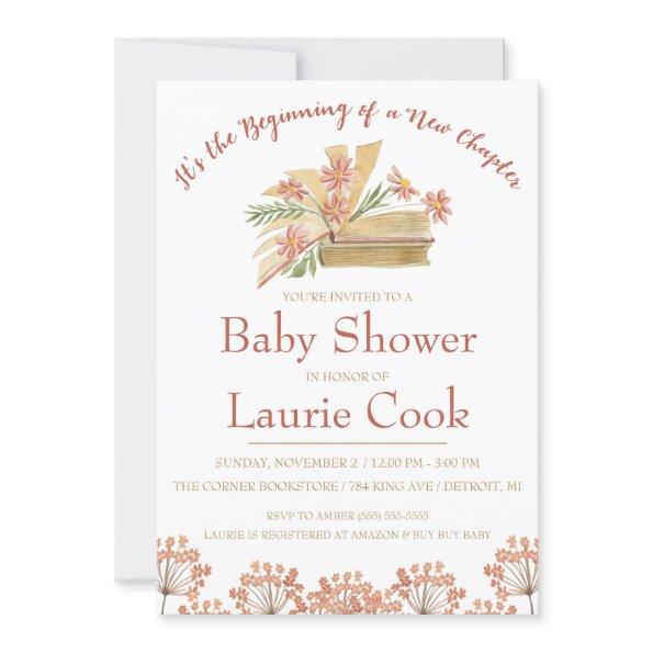 Its the Beginning of a New Chapter! Baby Shower