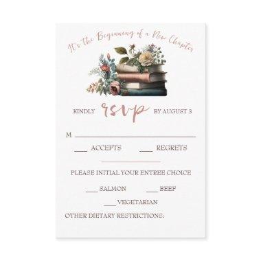 It's the Beginning of a New Chapter Bridal RSVP Enclosure