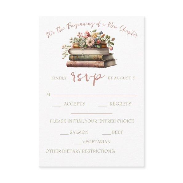 It's the Beginning of a New Chapter Bridal RSVP Enclosure