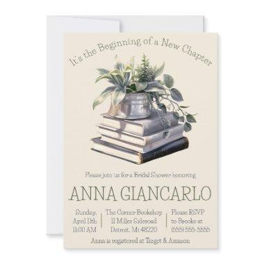 It's the Beginning of a New Chapter, Bridal Shower Invitations