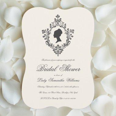 Ivory Vintage Regency Lady in Crest