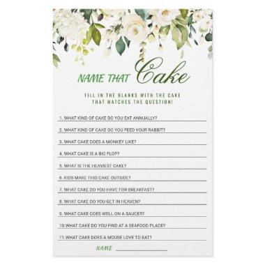 Ivory White Roses Floral  Game