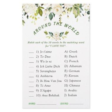 Ivory White Roses Greenery  Game