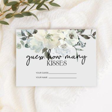 Ivory White Roses How Many Kisses Bridal Game Enclosure