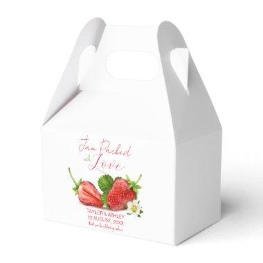 Jam Packed with Love Strawberry Fruit Favor Boxes