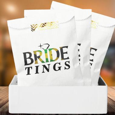 Jamaican Flag Bride Wedding Bachelorette Jamaica Favor Bag