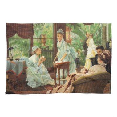 James Tissot Victorian Tea Party Kitchen Towel