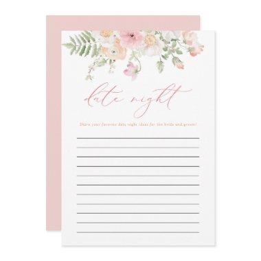 JANE Blush Pink Floral Date Night Idea Bridal Game