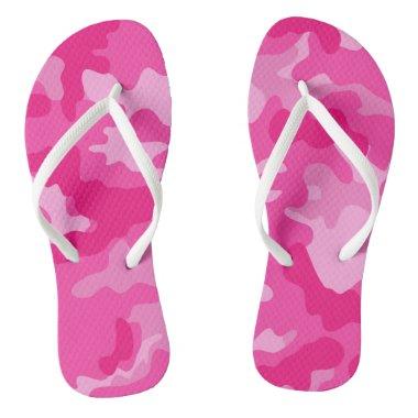 Jane GI Military Pink Camouflage Shower Party Flip Flops