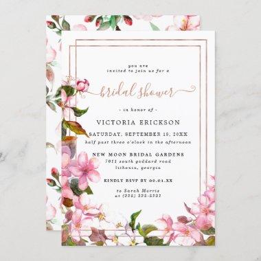 Japanese Cherry Blossoms | Floral Bridal Shower Invitations