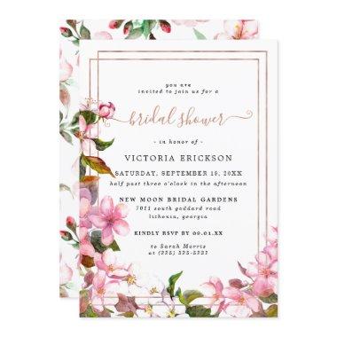 Japanese Cherry Blossoms | Floral Bridal Shower Invitations