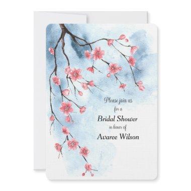 Japanese Sakura Blossoms Branch Blue sky Announcement