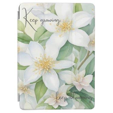 Jasmine flowers iPad cover. Floral covers