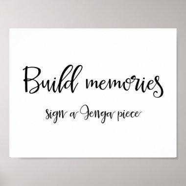 Jenga Piece Guestbook Sign | Calligraphy