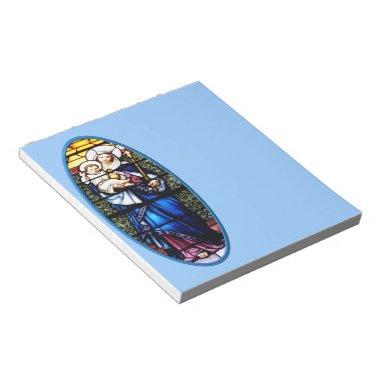 Jesus and Mary stained glass window Notepad