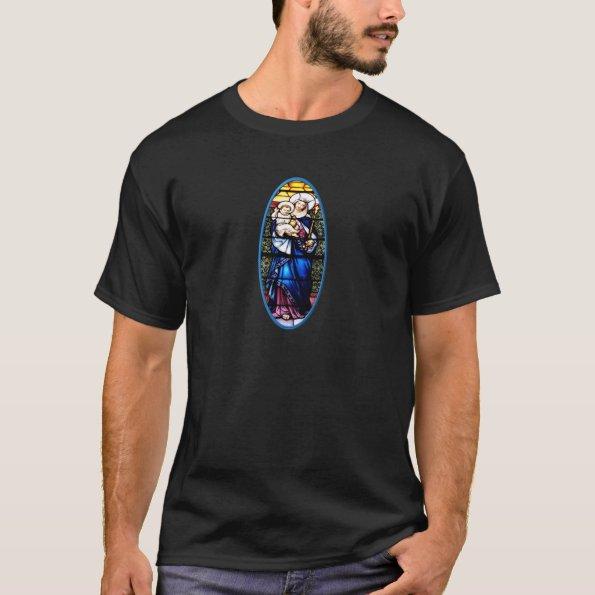 Jesus and Mary stained glass window T-Shirt