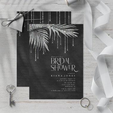 Jewel Palm Leaf  Silver ID830