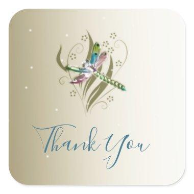 Jeweled Dragonfly Thank You Stickers