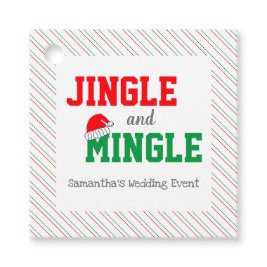 Jingle and Mingle Christmas Wedding Event Favor Tags
