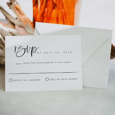 JOLIE Minimalist Bohemian Wedding RSVP Post