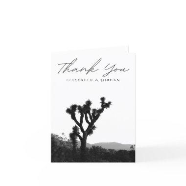 Joshua Tree Black & White Blank Thank You