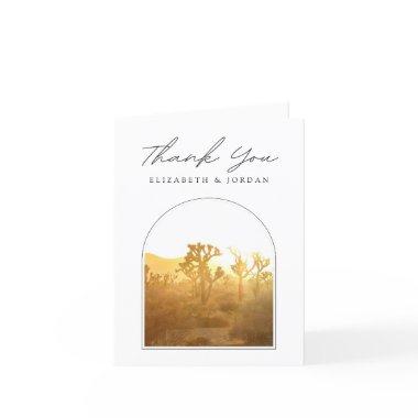 Joshua Tree Sunset Photo Blank Thank You