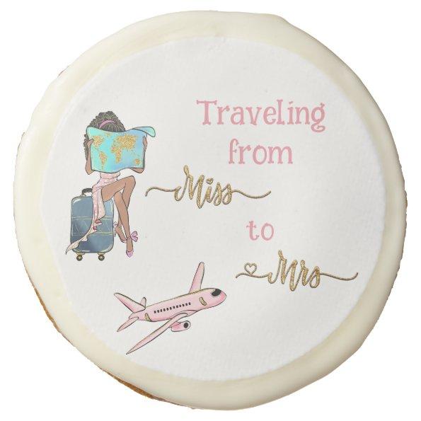 Journey Bridal Shower Traveling From Miss to Mrs Sugar Cookie