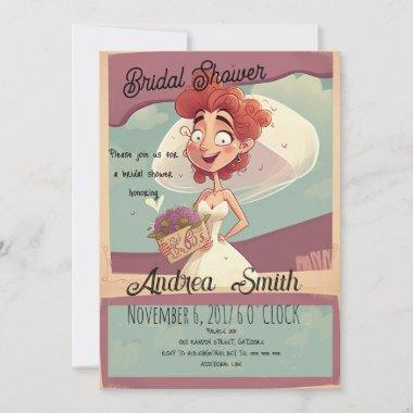 Joy and Fun with a Funny and Casual Bridal Shower Invitations