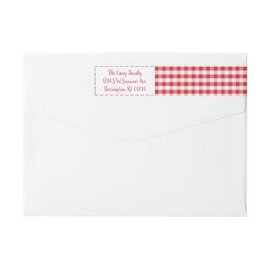 Joy Homemade Christmas Envelope Wrap Around Label