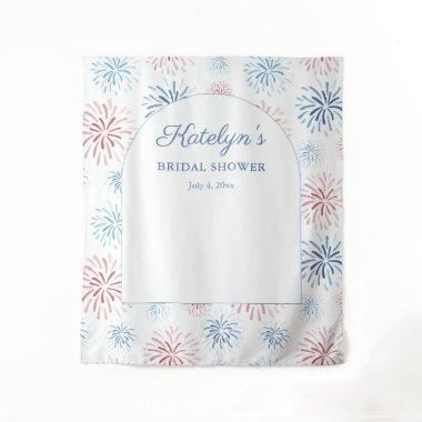 July 4th Fireworks Bridal Shower Photo Backdrop