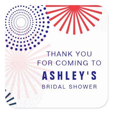 July 4th Fireworks Stickers for Favor Gift Tags