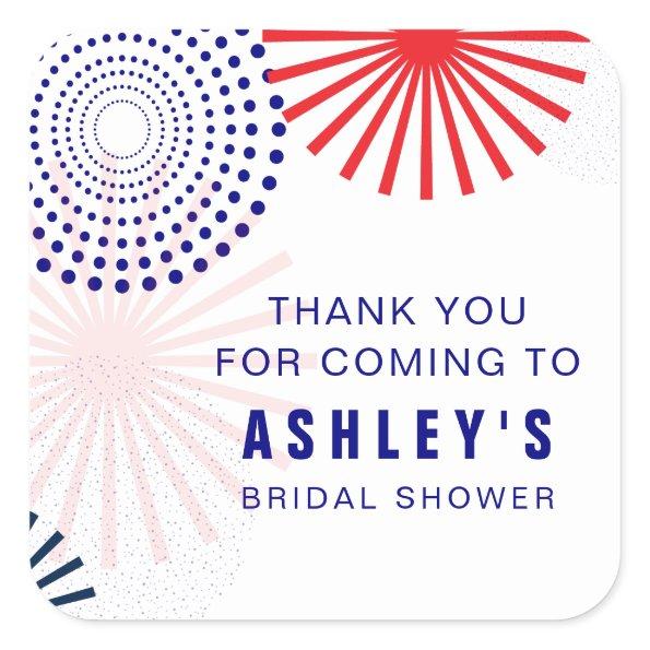 July 4th Fireworks Stickers for Favor Gift Tags