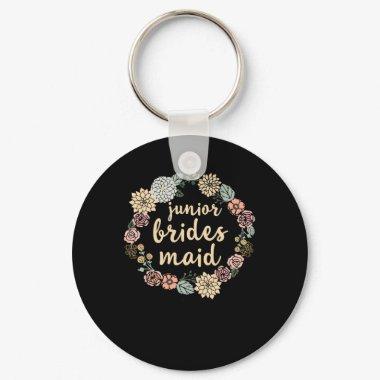 Junior Bridesmaid Bridal Shower Gift Wedding Party Keychain