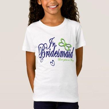 Junior Bridesmaid Butterfly Love T-Shirt