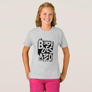 Junior Jr. Bridesmaid, wedding party T-Shirt