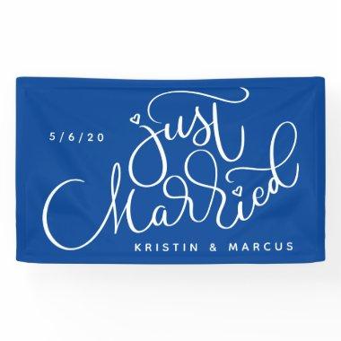 Just Married | Add Your Name & Date Banner