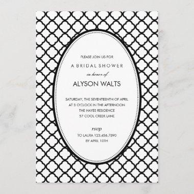 Just Modern General Party Invitations (Black)