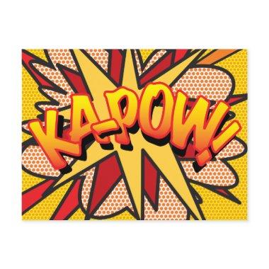 KA-POW Your Message Speech Bubble Fun Retro Announcement Post