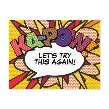 KAPOW Postponed Change of Date Comic Book Pop Art Announcement Post