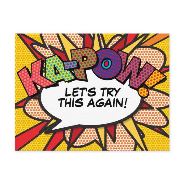 KAPOW Postponed Change of Date Comic Book Pop Art Post