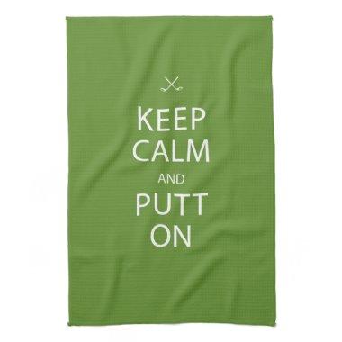 Keep Calm - Golf Kitchen Towel Gift