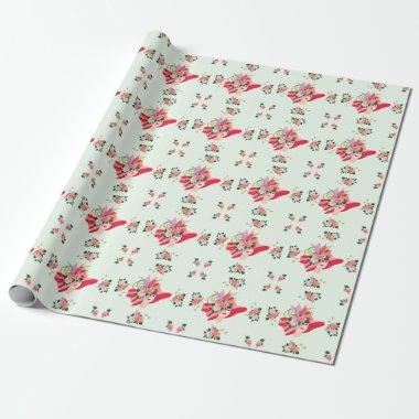 Kentucky Derby Hat Bridal Shower Wrapping Paper
