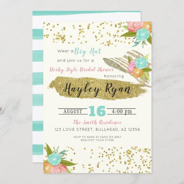 Kentucky Derby Style Bridal Shower Invitations