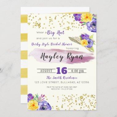 Kentucky Derby Style Bridal Shower Invitations