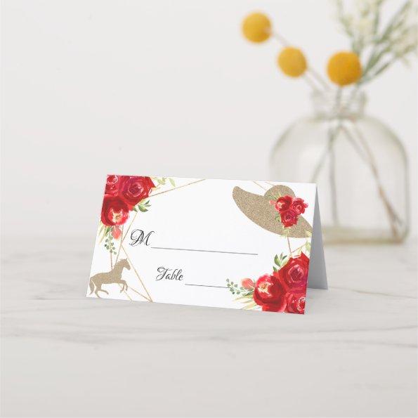Kentucky Derby Wedding Table Place