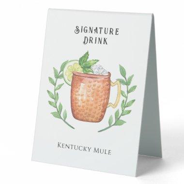 Kentucky Mule | Signature Drink Table Tent Sign