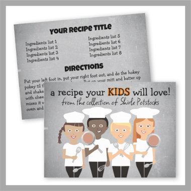 Kids child-friendly cooking cookbook recipe